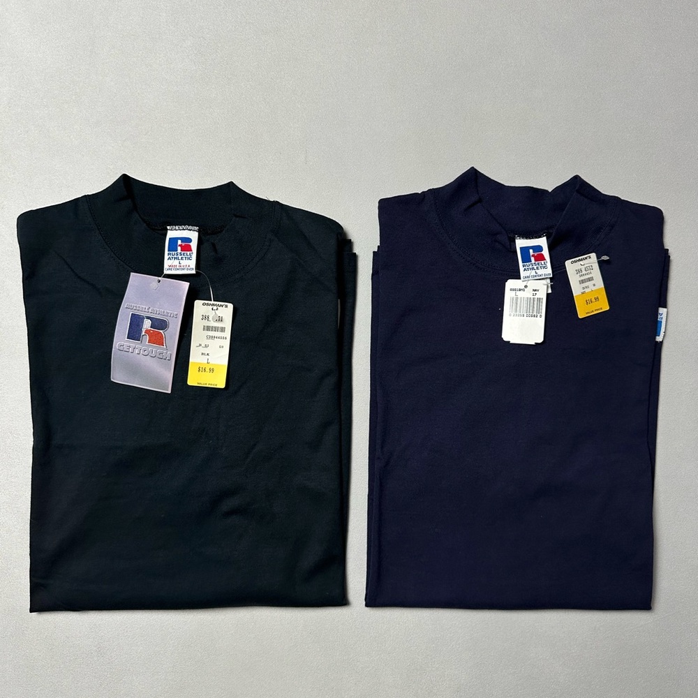 Russell Athletic Men's Black and Navy Shirts